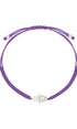 Pulsera Mujer Plata 925 Amuletos Mano Tejida Morada Anamora por Tanya Moss - Tanya Moss