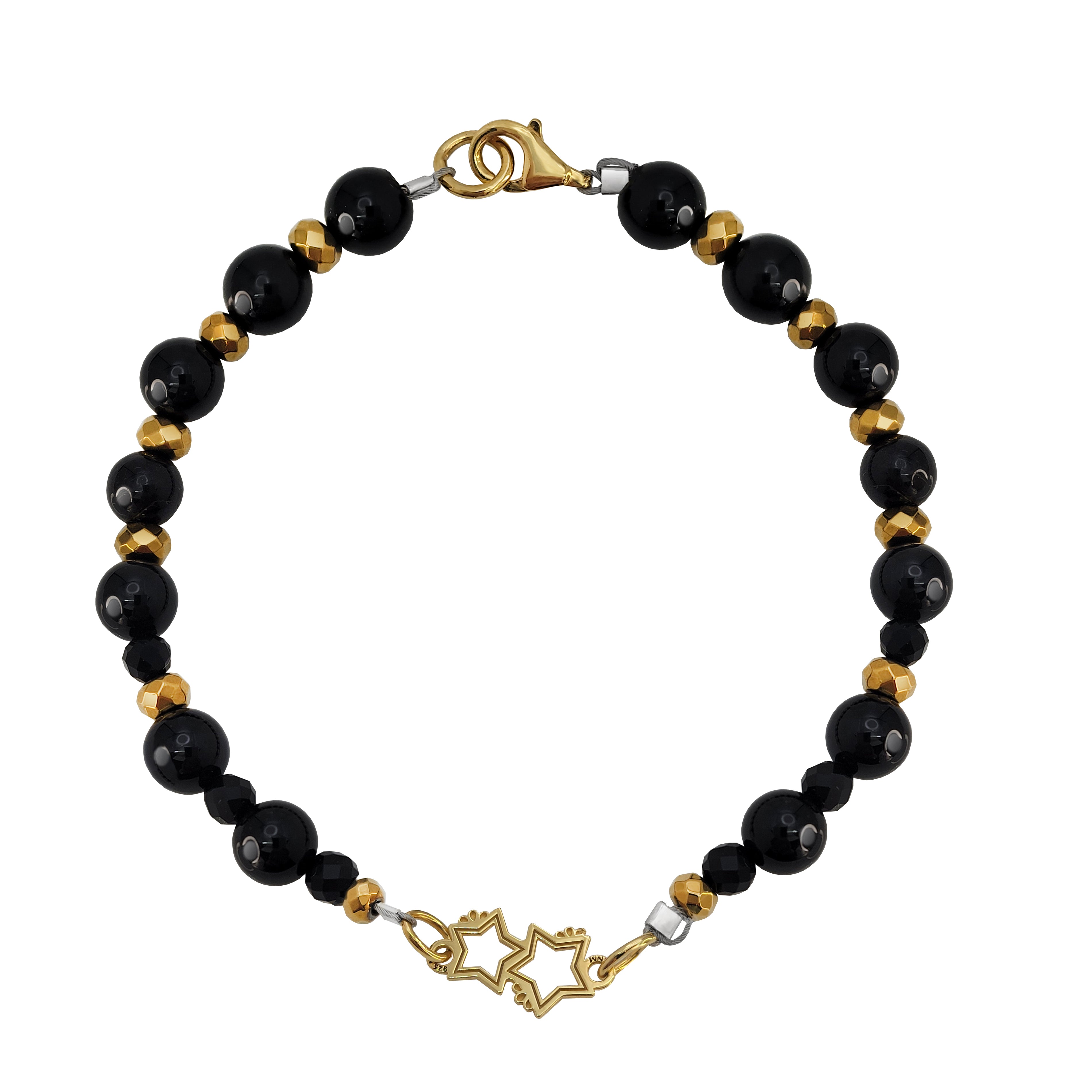 Pulsera Mujer Plata 925 Estrellas Turmalina Dorada Anamora por Tanya Moss