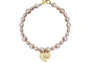 Pulsera de perlas mix mamá con charm de baño de oro Anamora por Tanya Moss - Tanya Moss
