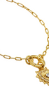 Pulsera Eterna Corazón Ardiente Charm Dorada Circonias Anamora por Tanya Moss - Tanya Moss