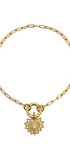 Pulsera Eterna Corazón Ardiente Charm Dorada Circonias Anamora por Tanya Moss - Tanya Moss