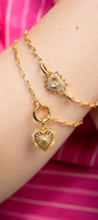 Pulsera Coraz¢n Ardiente Con Circonias - Tanya Moss