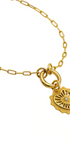 Pulsera Eterna Corazón Ardiente Charm Circonia Dorada Anamora por Tanya Moss - Tanya Moss