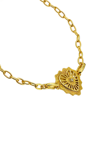 Pulsera Mujer Plata 925 Corazon Ardiente Circonia Anamora por Tanya Moss