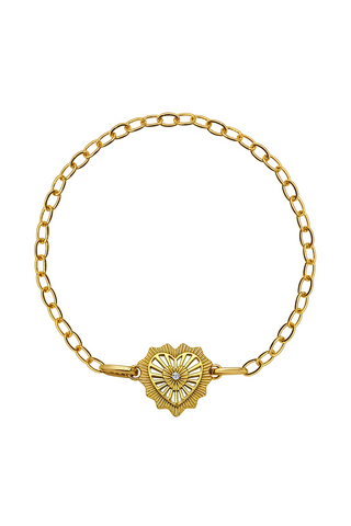 Pulsera Mujer Plata 925 Corazon Ardiente Circonia Anamora por Tanya Moss