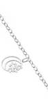 Pulsera Charm Celeste Luna Y Estrella Plata 925 Anamora by Tanya Moss - Tanya Moss