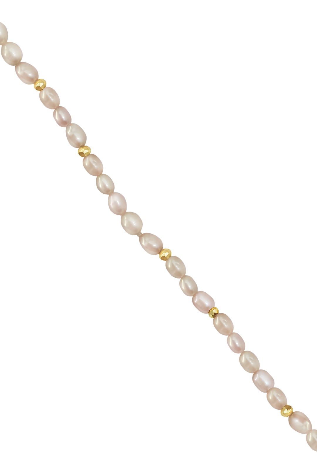 Pulsera Plata 925 Marina Perla Rosa Oval con Hematita Dorada Anamora