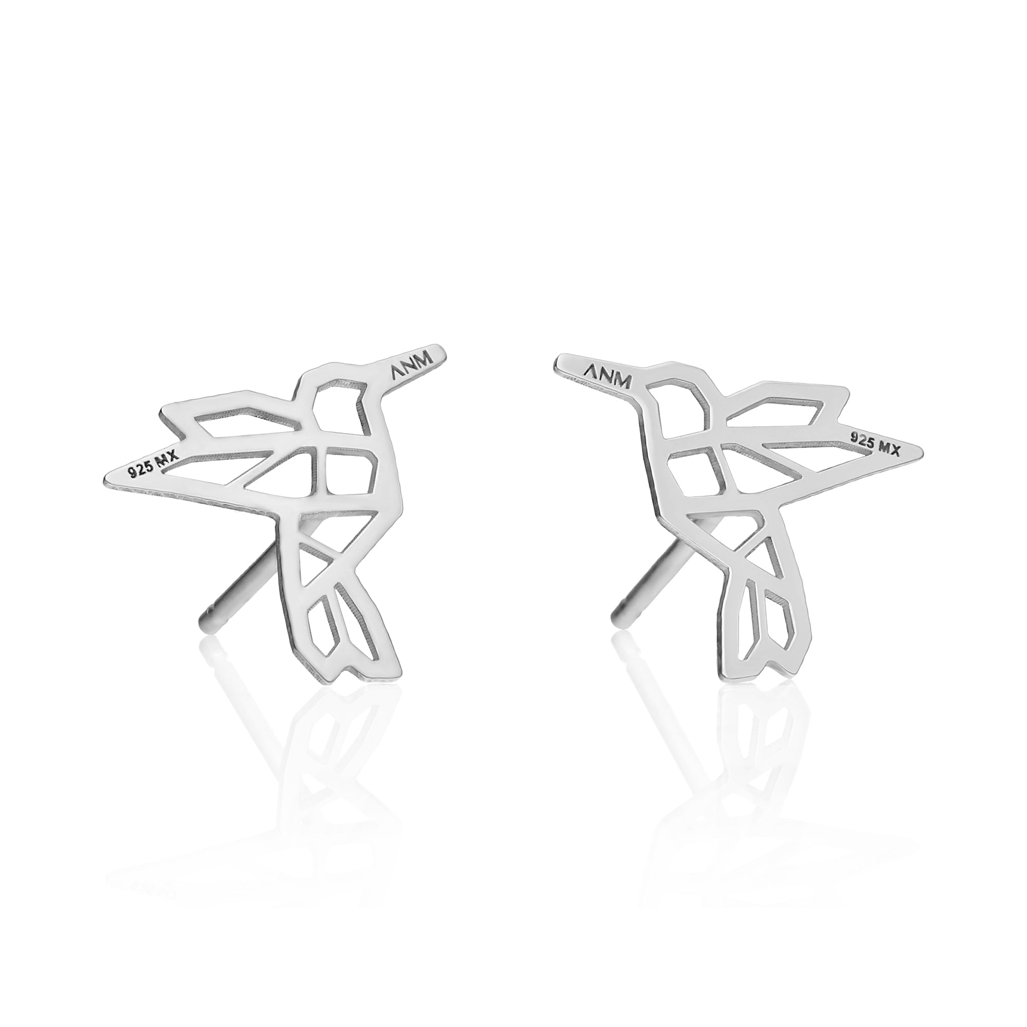 Aretes Mujer Plata 925 Origami Colibr’ Anamora por Tanya Moss - Tanya Moss