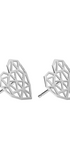Aretes Mujer Plata 925 Origami Corazón Anamora por Tanya Moss - Tanya Moss
