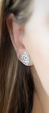 Aretes Mujer Plata 925 Origami Corazón Anamora por Tanya Moss - Tanya Moss