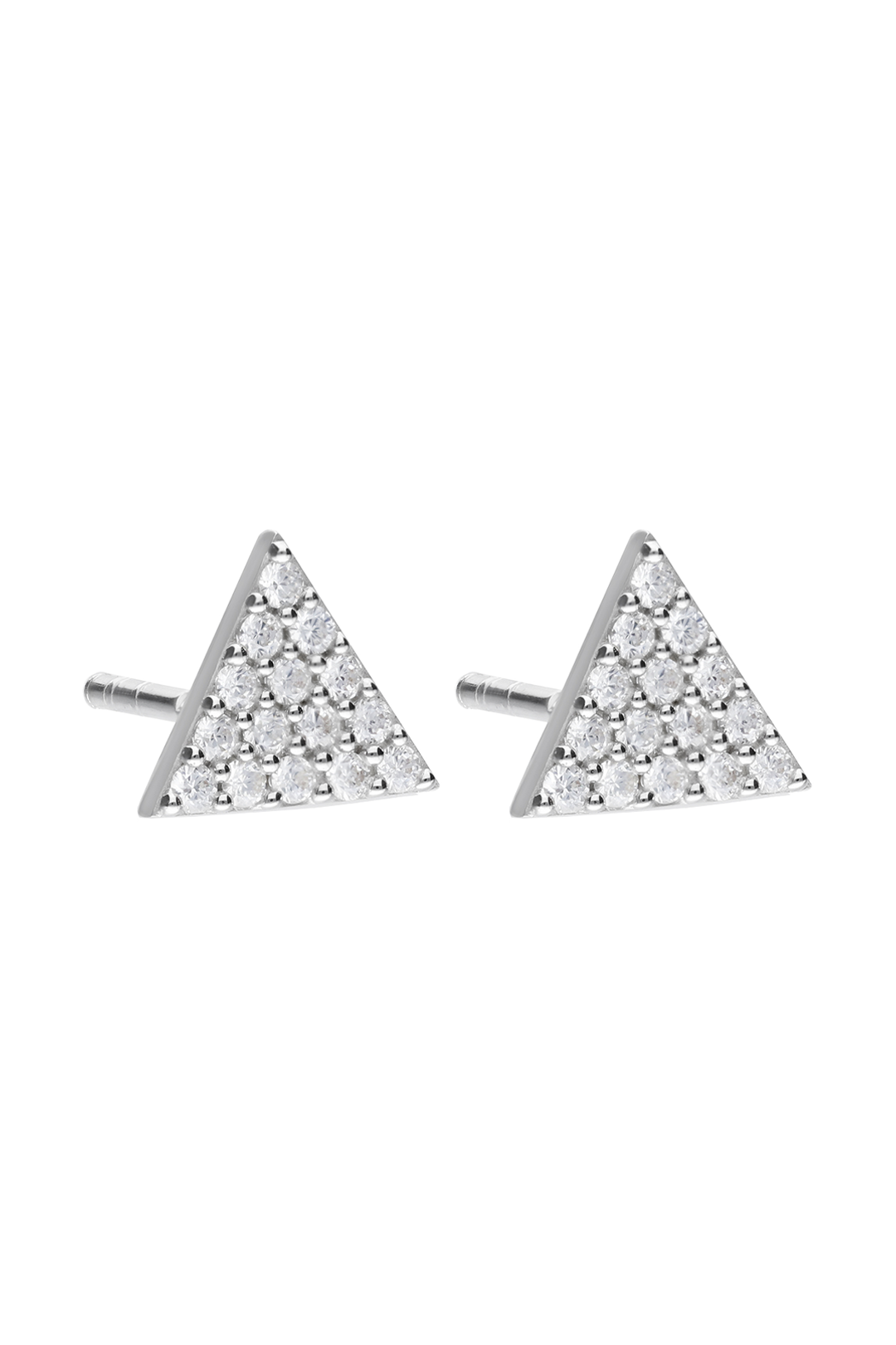 Broqueles Mujer Plata 925 Brillos Triangulo Circonia Anamora por Tanya Moss - Tanya Moss