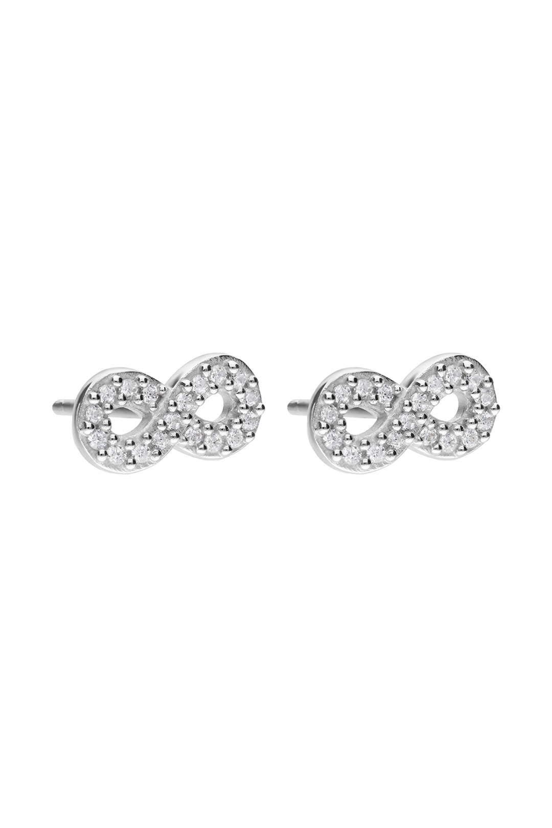 Broqueles Mujer Plata 925 Brillos Infinito Circonia Anamora por Tanya Moss - Tanya Moss