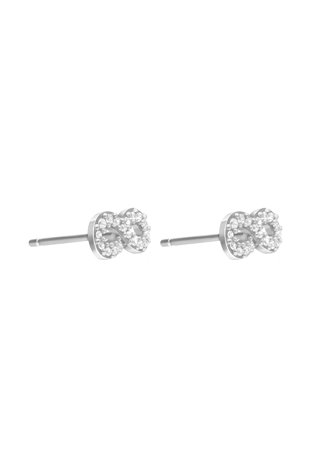 Broqueles Mujer Plata 925 Brillos Infinito Circonia Anamora por Tanya Moss - Tanya Moss