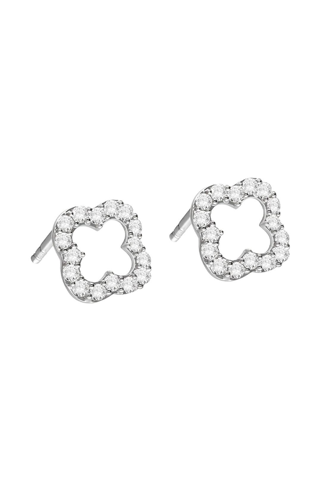 Broqueles Mujer Plata 925 Brillos Flor Circonia Anamora por Tanya Moss - Tanya Moss