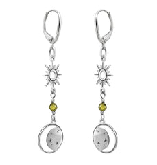 Aretes Anamora Astros Sol Y Luna C’rculo