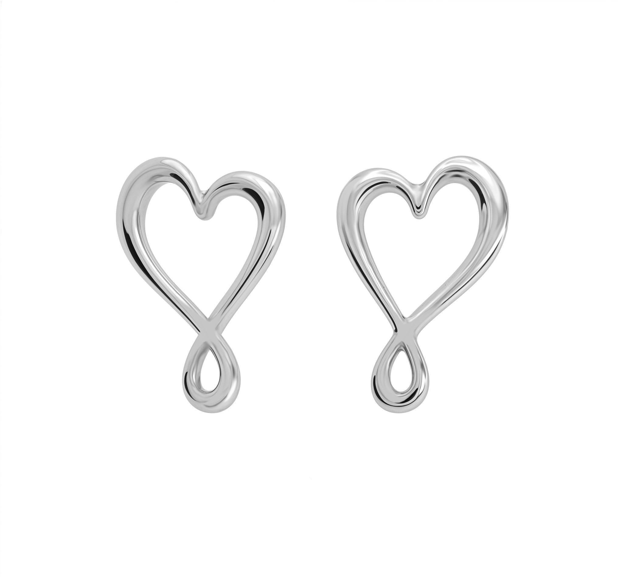 Broqueles Mujer Plata 925 Garabatos Corazon Anamora por Tanya Moss - Tanya Moss
