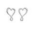 Broqueles Mujer Plata 925 Garabatos Corazon Anamora por Tanya Moss - Tanya Moss