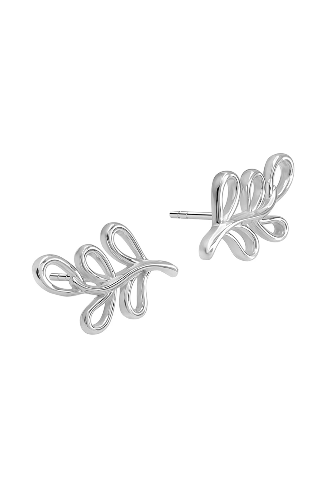Broqueles Mujer Plata 925 Garabatos Rama Anamora por Tanya Moss