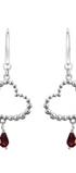 Aretes Mujer Plata 925 Burbujas Corazon Grande Anamora por Tanya Moss - Tanya Moss