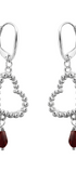 Aretes Mujer Plata 925 Burbujas Corazon Grande Anamora por Tanya Moss - Tanya Moss