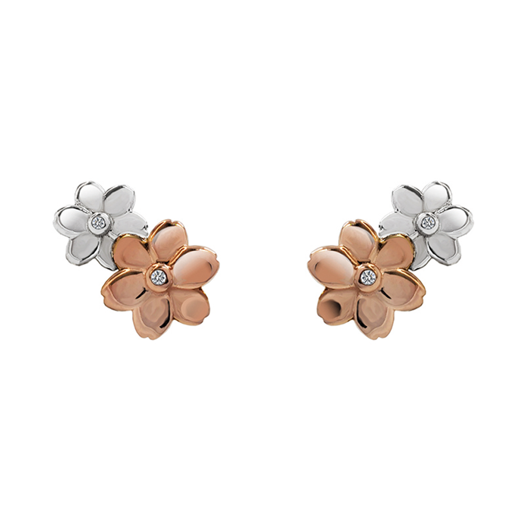 Broqueles Mujer Plata 925 Esenciales Flores Anamora por Tanya Moss