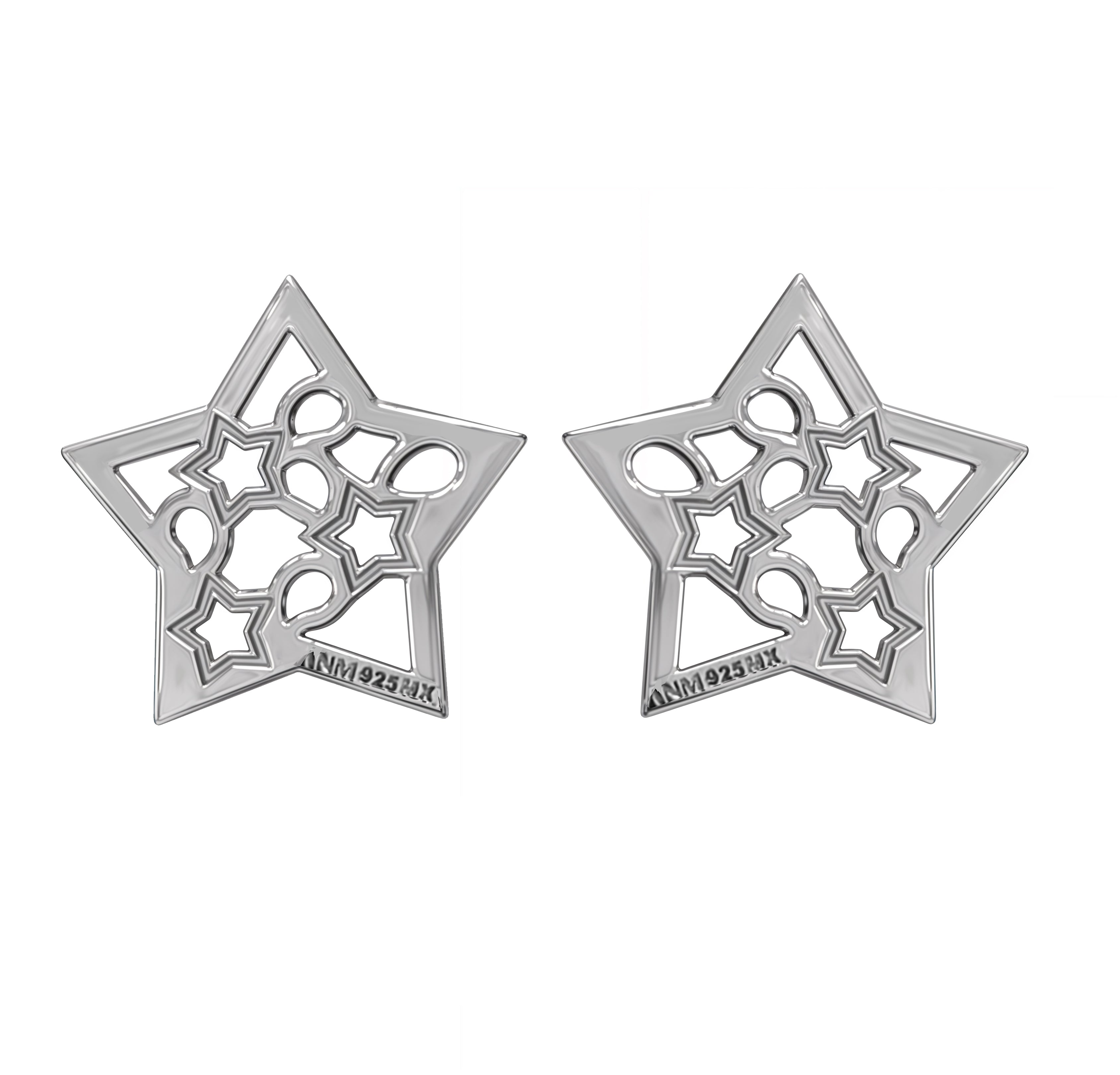 Broqueles Mujer Plata 925 Deseos Estrella Anamora por Tanya Moss - Tanya Moss