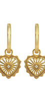 Aretes Eterna Corazón Ardiente Circonias Anamora por Tanya Moss - Tanya Moss