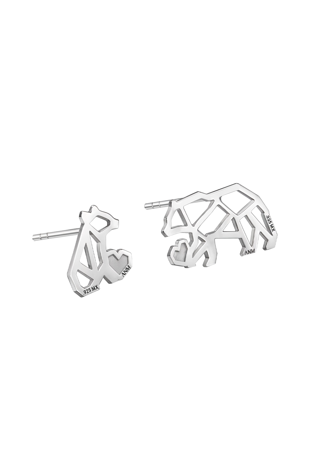Broqueles Osos Origami Mamá e Hijo