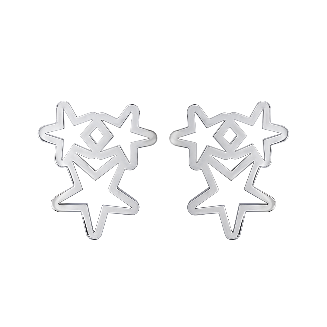 Broqueles Celeste Estrella Plata 925 Anamora by Tanya Moss