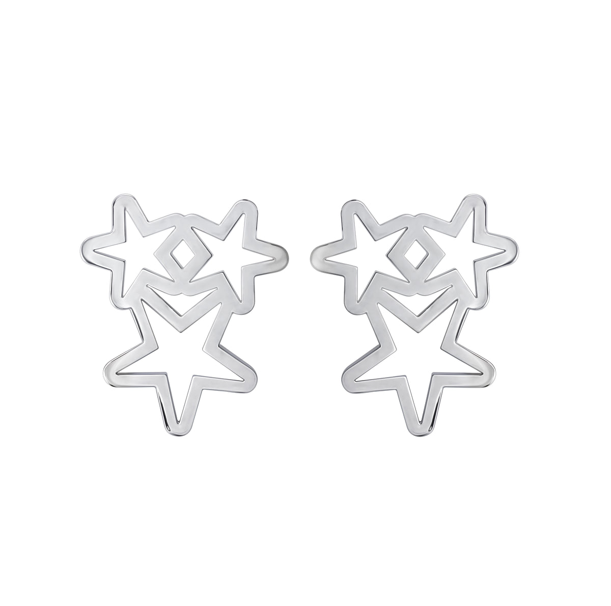 Broqueles Celeste Estrella Plata 925 Anamora by Tanya Moss