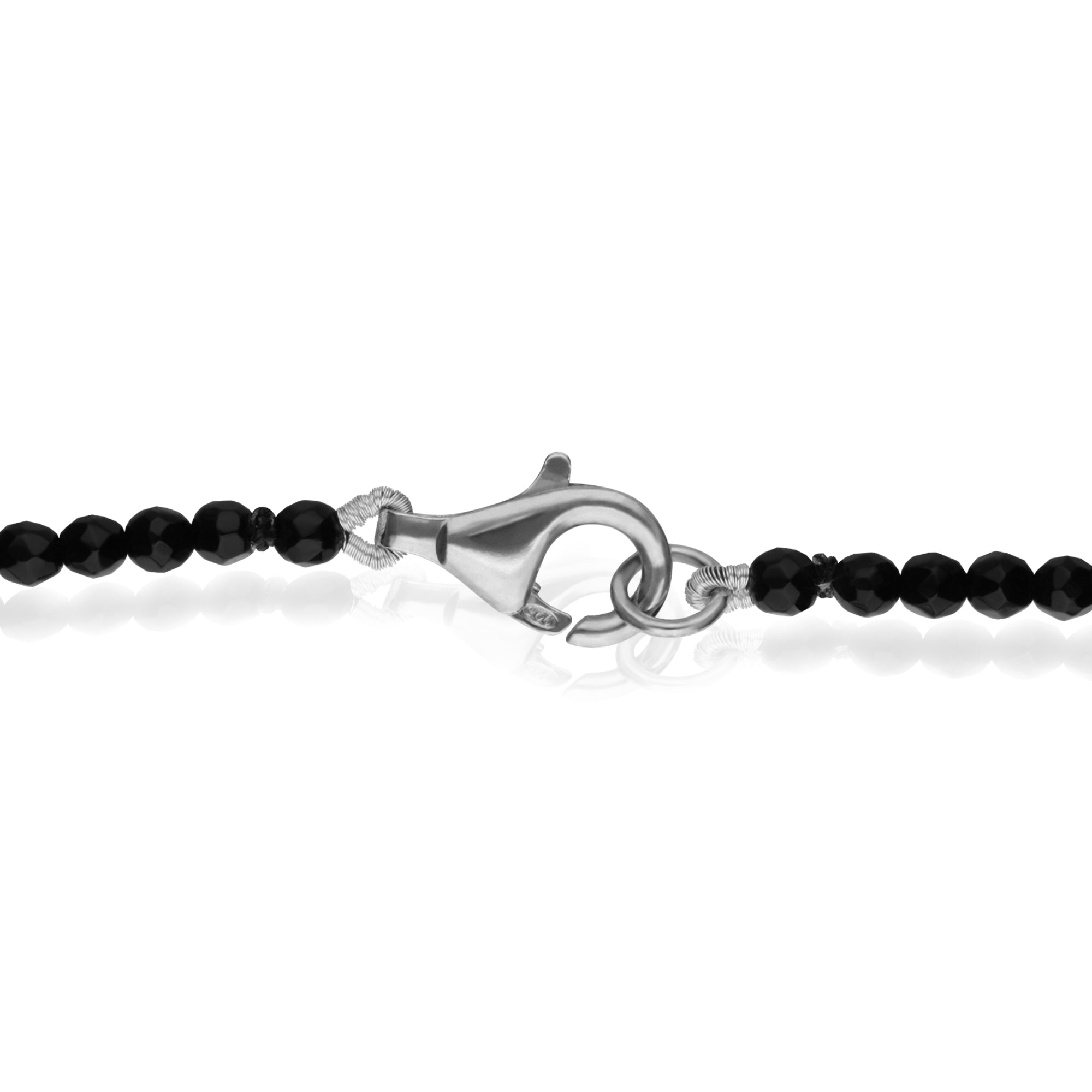 Collar Mujer Plata 925 3 Calaverita Ónix Anamora por Tanya Moss
