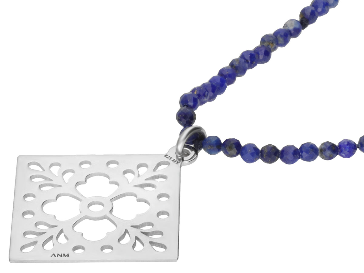 Collar Azulejos Con Lapislazuli