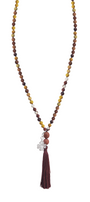 Collar Japamala Mookaite Jasper Trebol - Tanya Moss