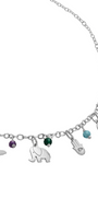 Collar Hippie 5 Charms Con Piedras - Tanya Moss