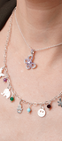 Collar Hippie 5 Charms Con Piedras - Tanya Moss