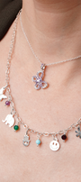 Collar Hippie 5 Charms Con Piedras - Tanya Moss
