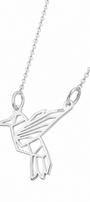 Dije Mujer Plata 925 Origami Colibrí Anamora por Tanya Moss - Tanya Moss