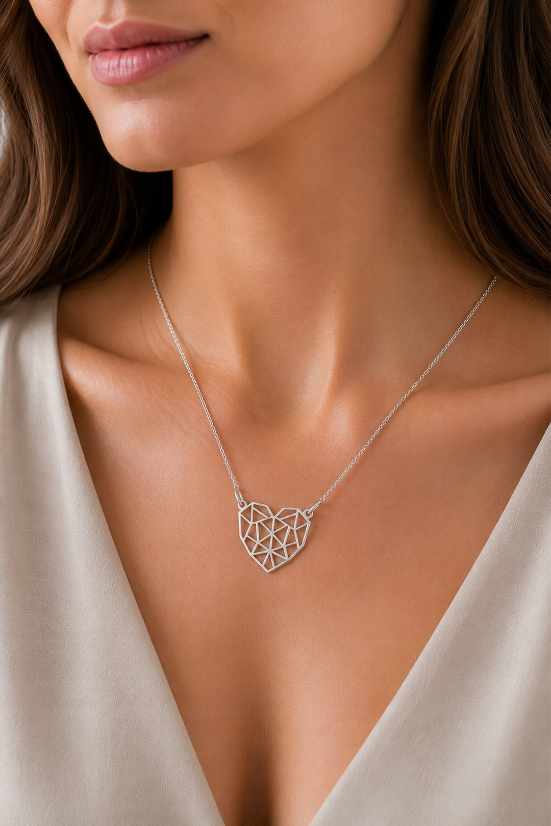 Dije Mujer Plata 925 Origami Corazón Anamora por Tanya Moss - Tanya Moss