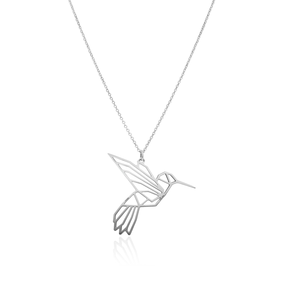 Dije Mujer Plata 925 Origami Colibrí Grande Anamora por Tanya Moss