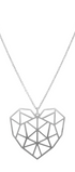 Dije Mujer Plata 925 Origami Corazón Grande Anamora por Tanya Moss - Tanya Moss