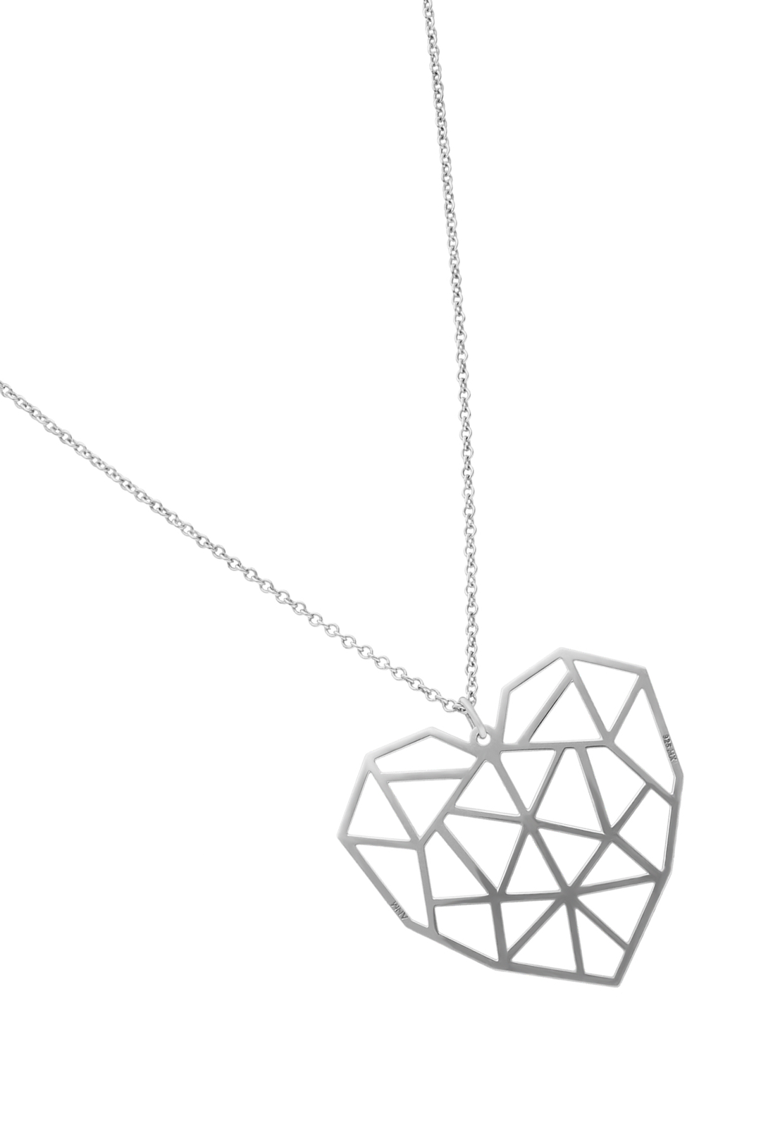 Dije Mujer Plata 925 Origami Corazón Grande Anamora por Tanya Moss - Tanya Moss