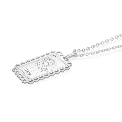 Dije Mujer Plata 925 Loteria La Rosa Anamora por Tanya Moss