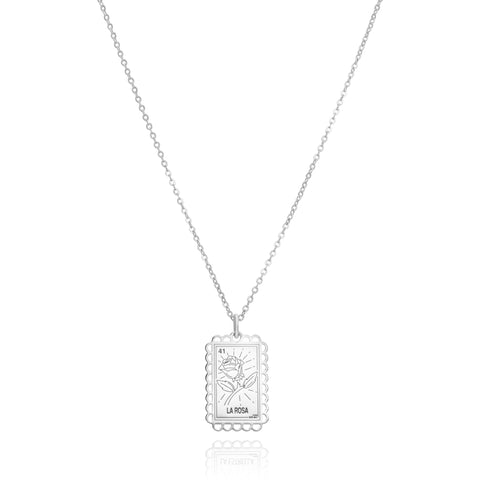 Dije Mujer Plata 925 Loteria La Rosa Anamora por Tanya Moss