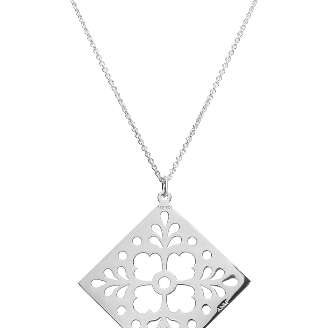 Dije Mujer Plata 925 Azulejos Grande Anamora por Tanya Moss - Tanya Moss