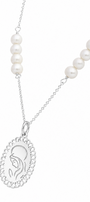 Dije Mujer Plata 925 Religioso Virgen Rezando Perlas Anamora por Tanya Moss - Tanya Moss