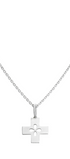 Dije Mujer Plata 925 Religioso Cruz Mini Anamora por Tanya Moss - Tanya Moss