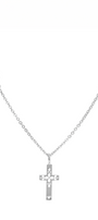Dije Mujer Plata 925 Religioso Cruz Perlas Anamora por Tanya Moss - Tanya Moss