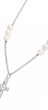 Dije Mujer Plata 925 Religioso Cruz Perlas Anamora por Tanya Moss - Tanya Moss