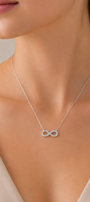 Dije Mujer Plata 925 Brillos Infinito Circonia Anamora por Tanya Moss - Tanya Moss