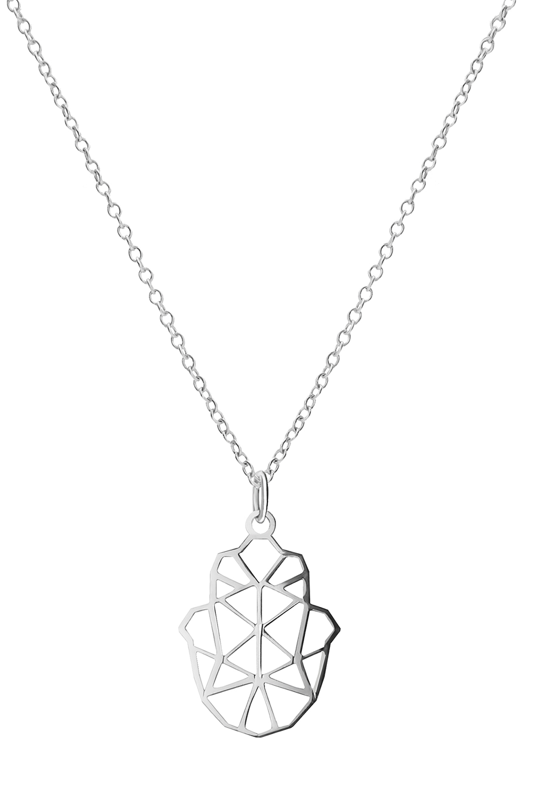 Dije Mujer Plata 925 Origami Mano Cadena Anamora por Tanya Moss - Tanya Moss